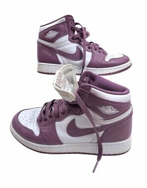 Nike Air High Top Sneakers Black & White Youth 7Y